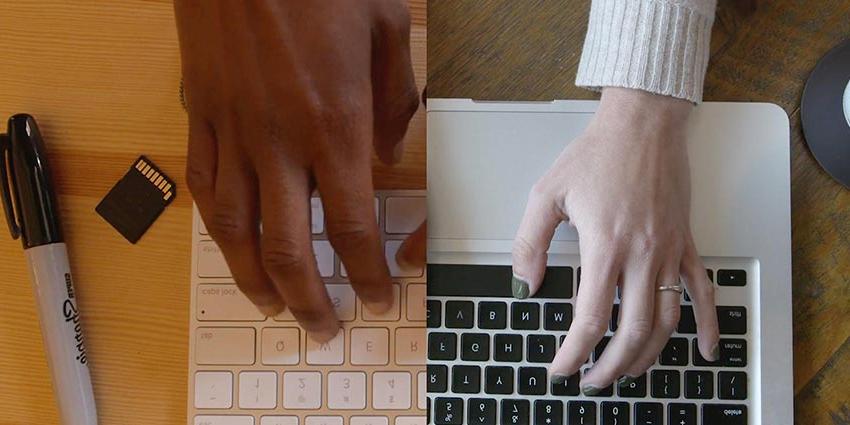 UB students using laptops